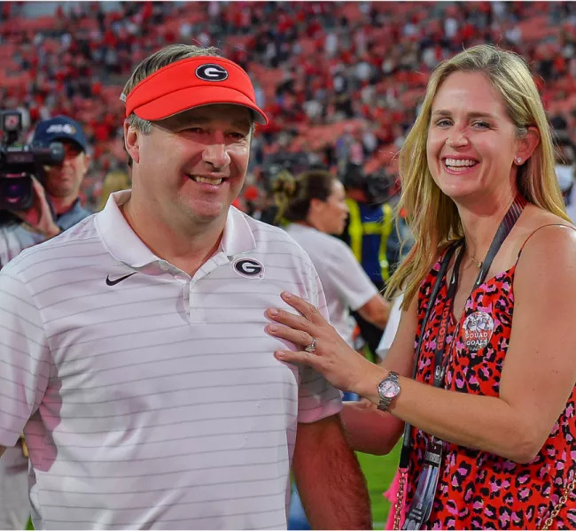 Kirby Smart and Mary Beth Lycett