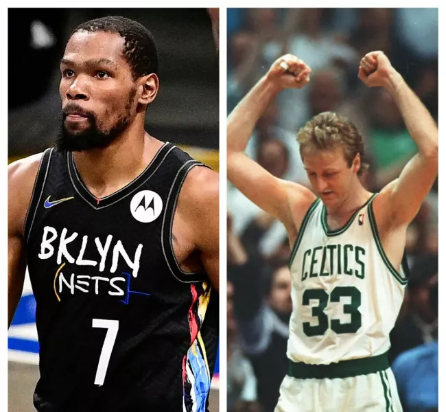 Kevin Durant works so hard is because of Larry Bird
