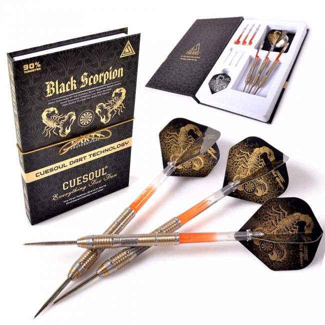 Darts with Black and Gold Steel